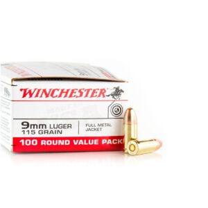 Winchester 9mm Value Pack - 100 Balles