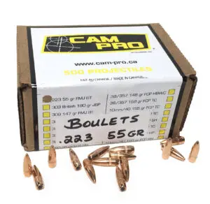 Boulets CamPro Cal.223 55 Gr.