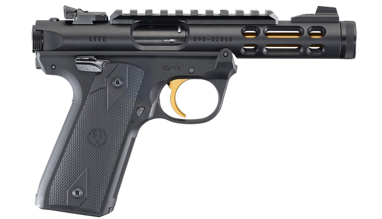 Ruger Mark IV 22/45 Lite Black & Gold