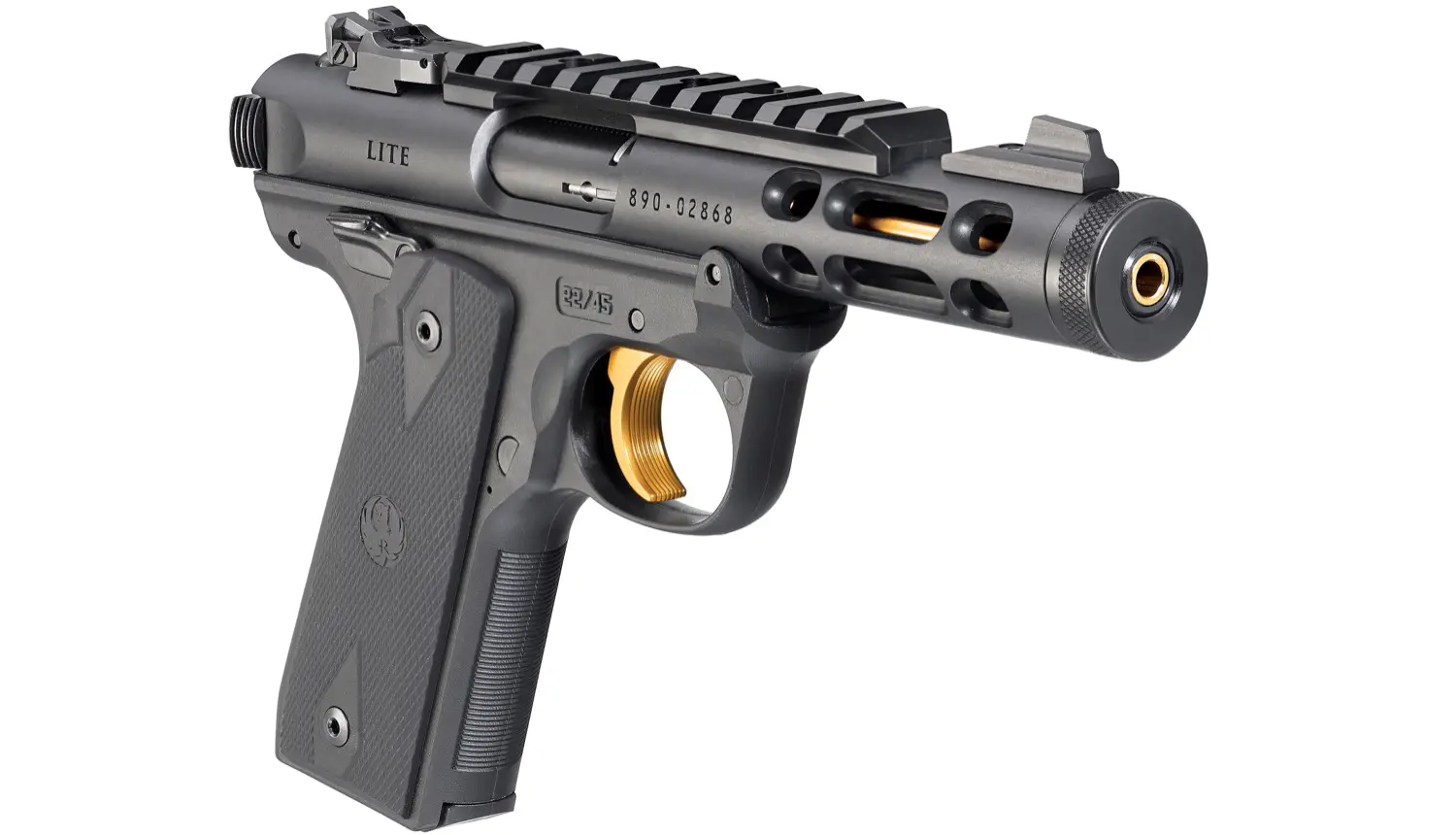 Ruger Mark IV 22/45 Lite Black & Gold – Image 2