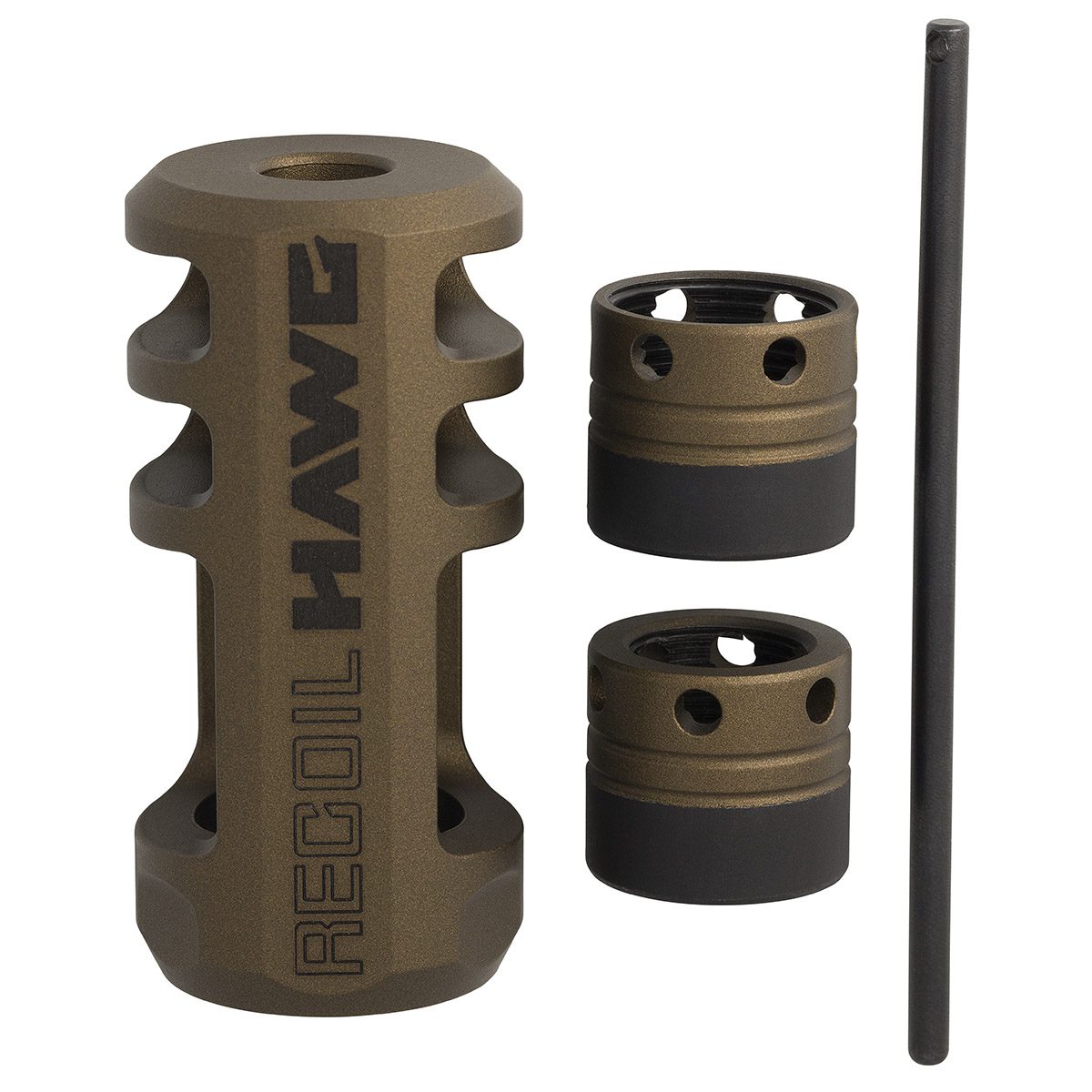 Browning Recoil Hawg Muzzle Brake Burnt Bronze
