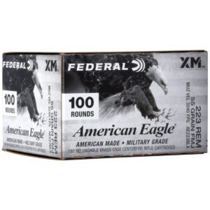Federal American Eagle .223 Ammunition – 100 Rounds