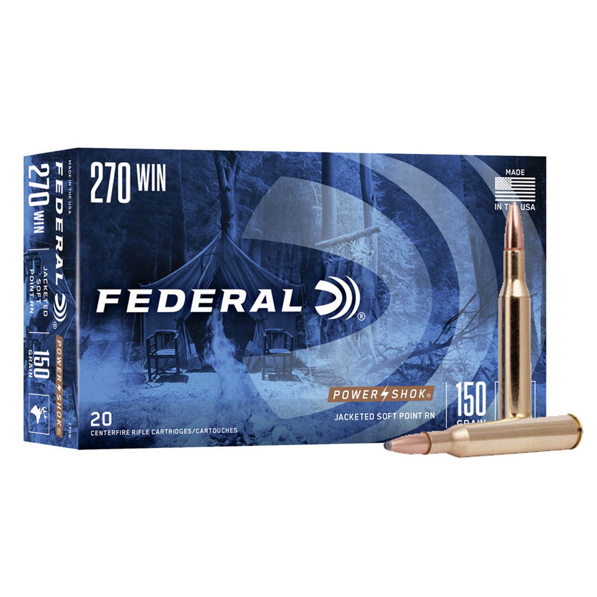 Federal Power Shok 270 Win. 150 gr. – 20 Balles