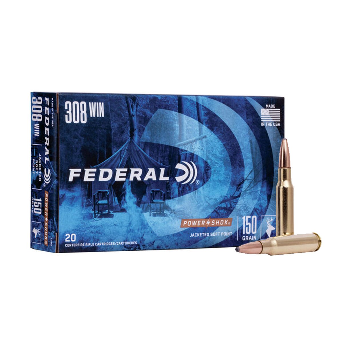 Federal Power Shok 308 Win. 150 gr. – 20 Balles