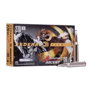 Federal Terminal Ascent 270 Win. 136 gr. – 20 Balles