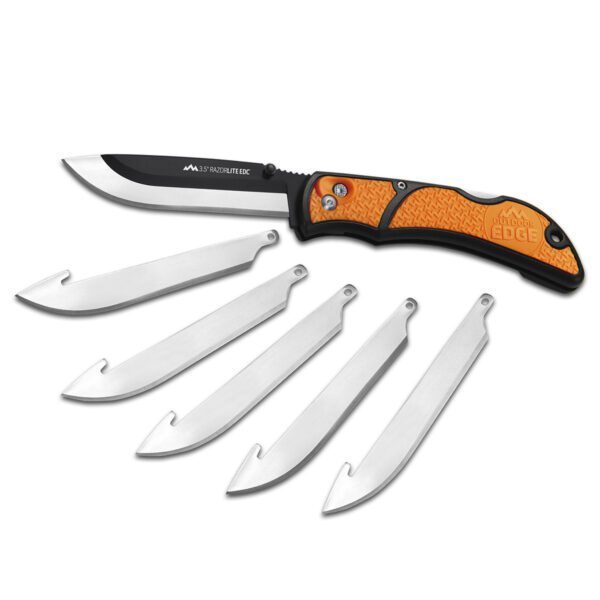 Couteau Outdoor Edge 3.5" RazorLite EDC Knife + Lames GRATUITES