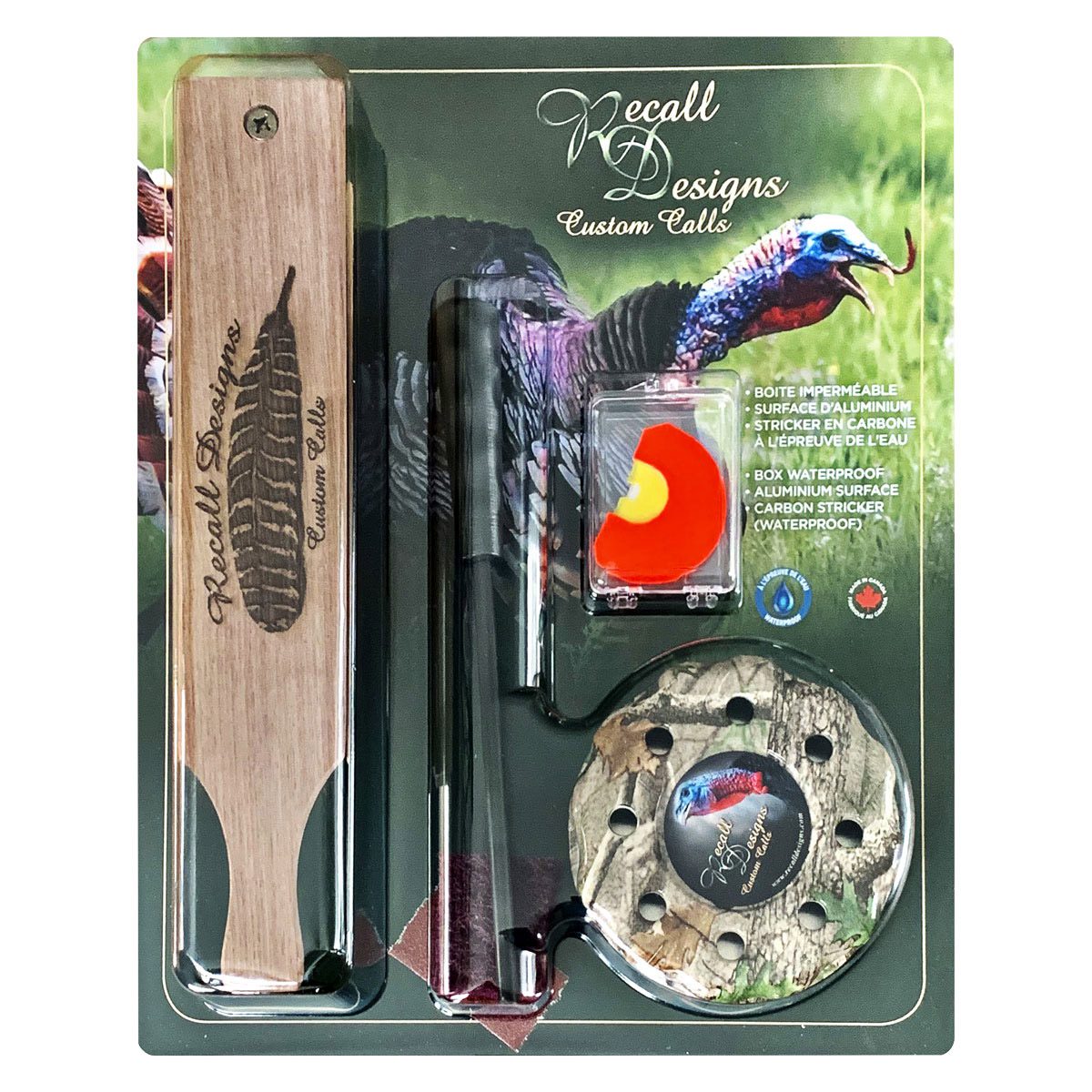 Recall Designs Waterproof Turkey Call Kit
