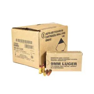 Cartouches Remington LE Training 9mm (115 Gr.) – 500 Cartouches