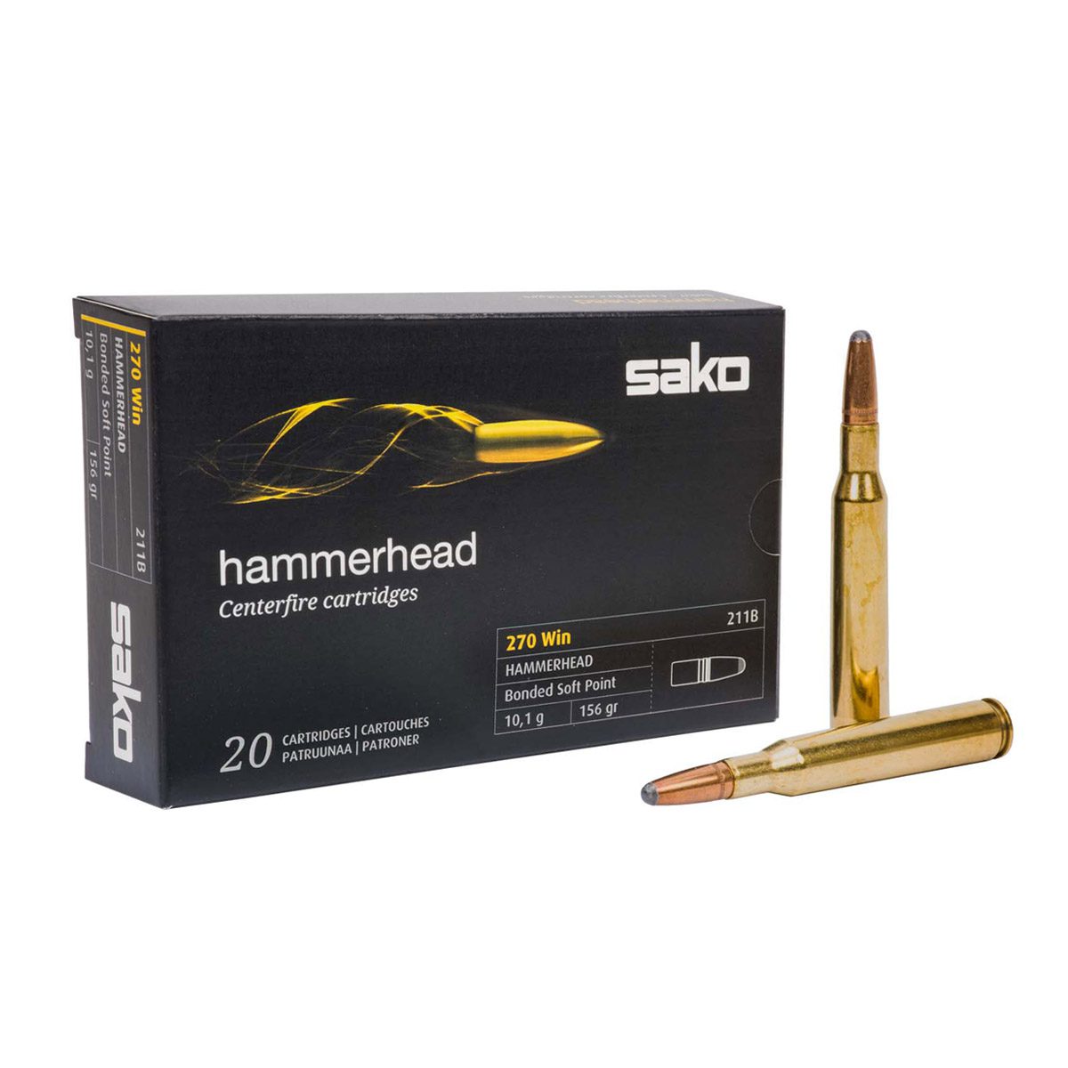 Sako Ammunition 270 Win. Hammerhead 156 Gr. – 20 Rounds