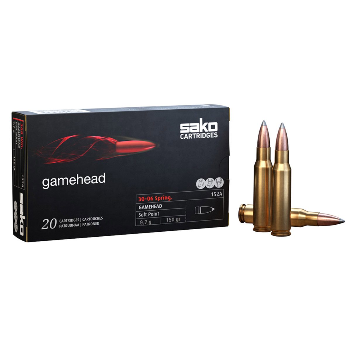Sako Ammunition 30-06 Gamehead 150 Gr. – 20 Rounds