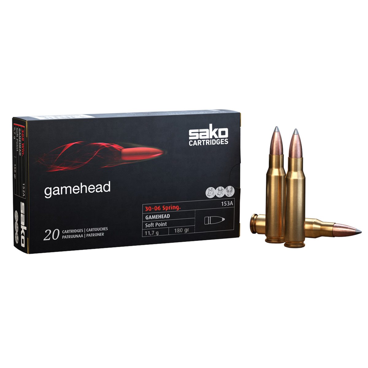 Sako Ammunition 30-06 Gamehead 180 Gr. – 20 Rounds