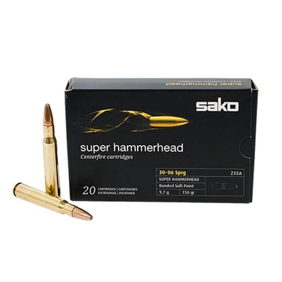 Sako Ammunition 30-06 Super Hammerhead 150 Gr. – 20 Rounds