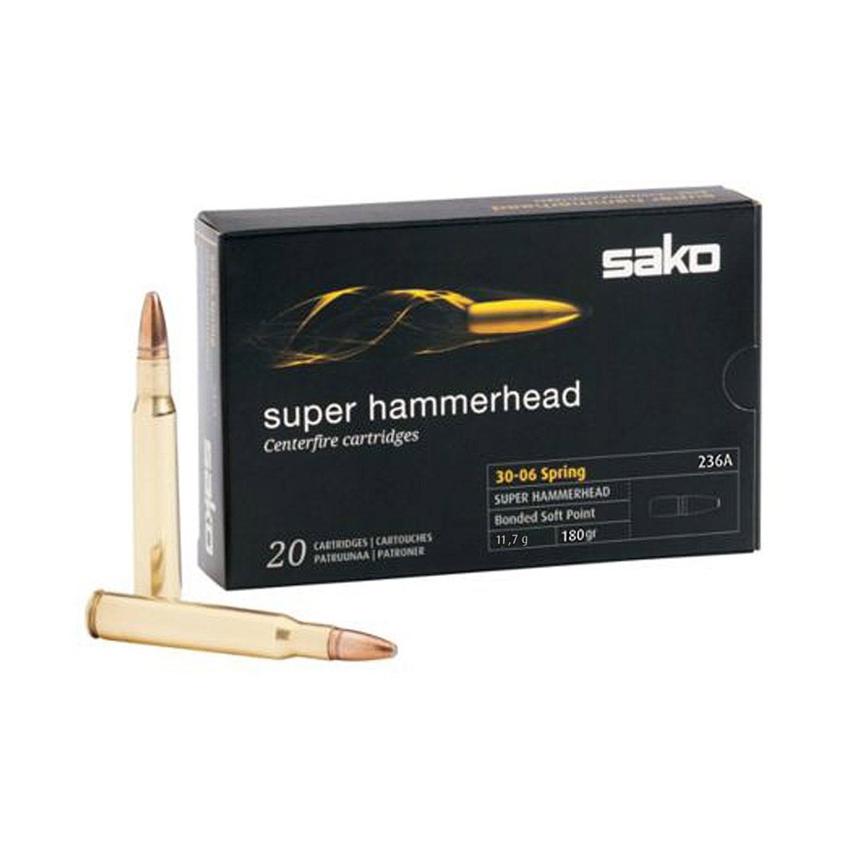 Sako Ammunition 30-06 Super Hammerhead 180 Gr. – 20 Rounds