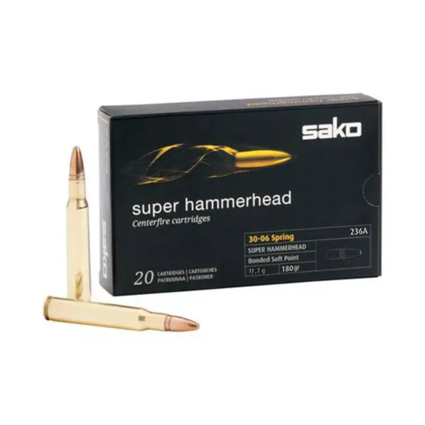 Munitions Sako 30-06 Super Hammerhead 180 Gr. - 20 Balles