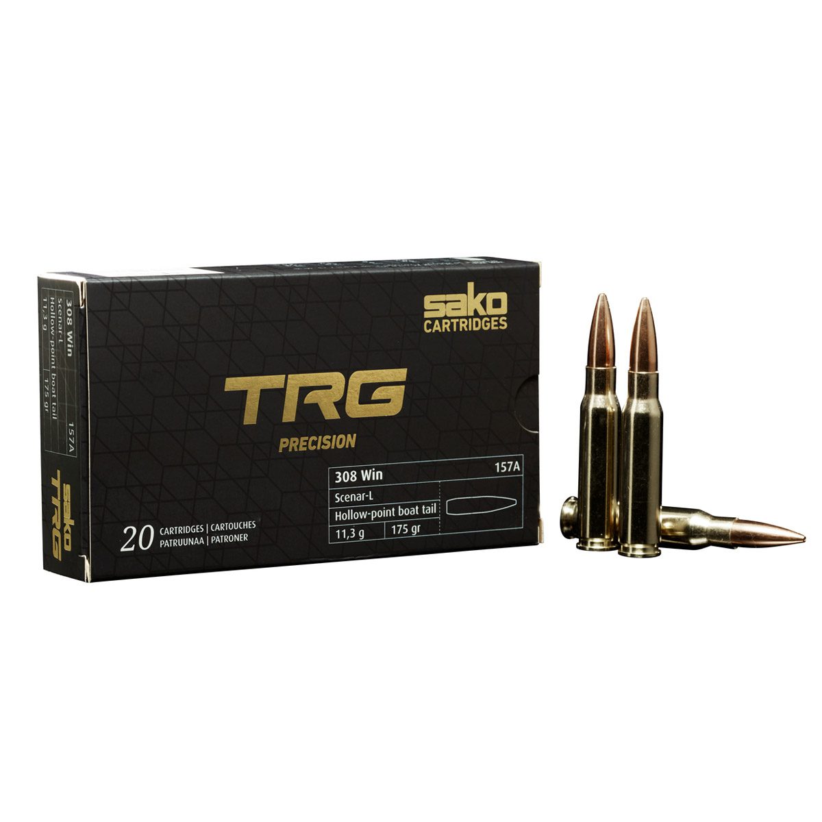 Sako Ammunition 308 Win. TRG Precision 175 Gr. – 20 Rounds