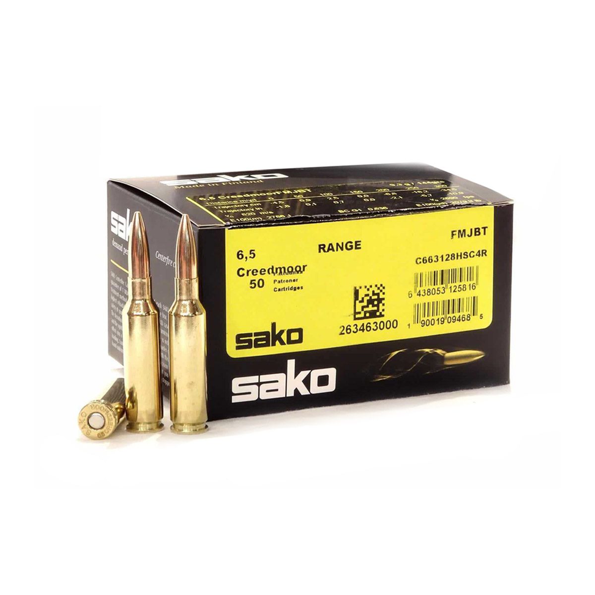 Sako Ammunition 6.5 Creedmoor Range 144 Gr. – 50 Rounds