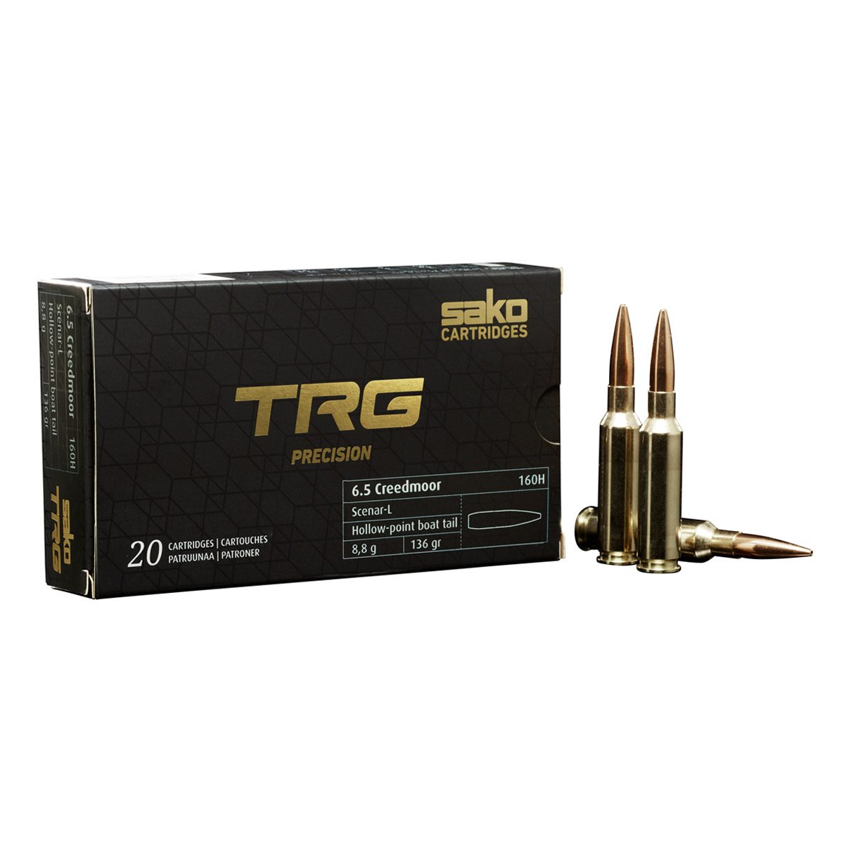 Sako Ammunition 6.5 Creedmoor TRG Precision 136 Gr. – 20 Rounds
