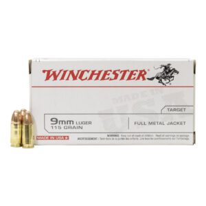Winchester 9mm (115 Gr.) "White Box" – 500 Balles