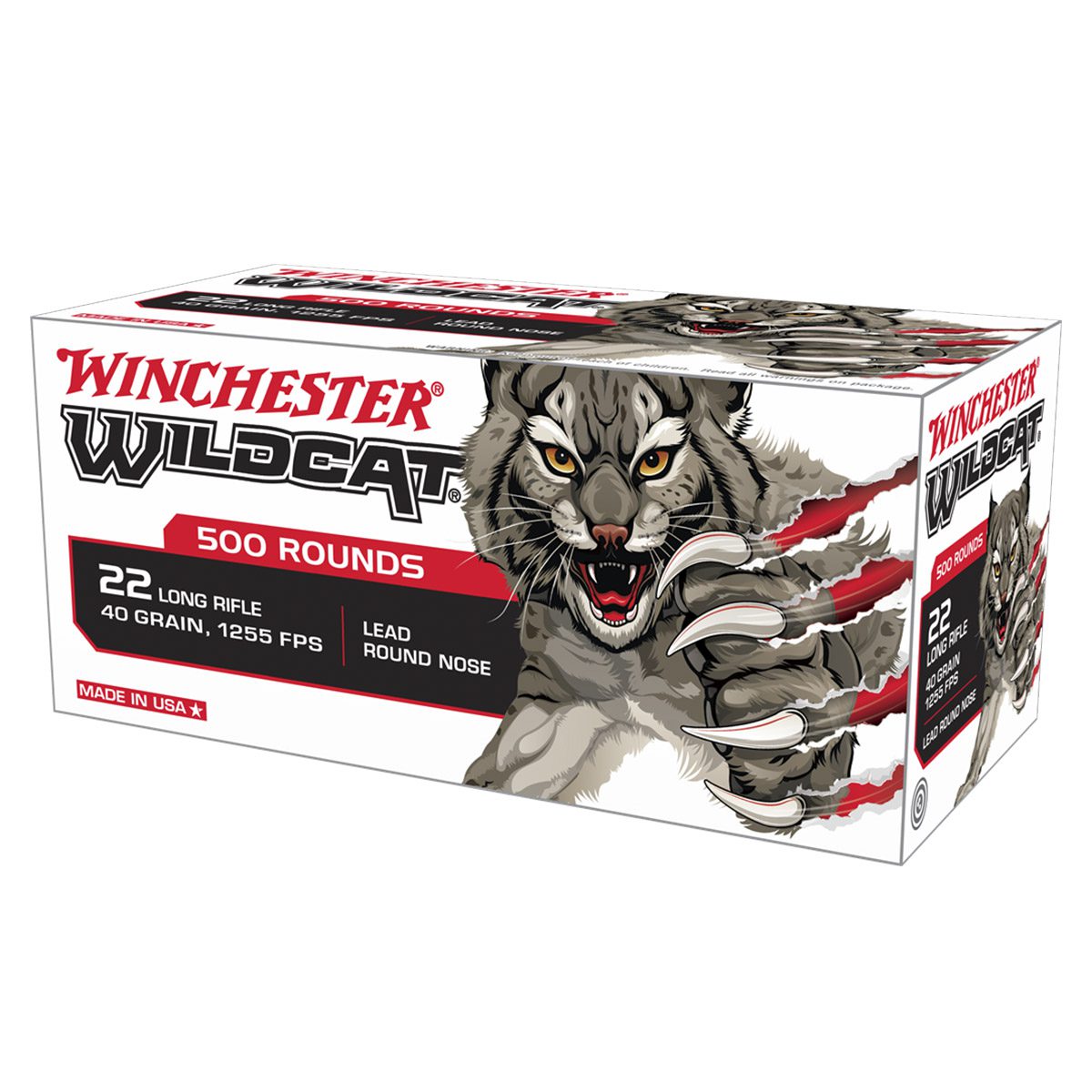 Winchester Wildcat .22 LR Ammunition – 500 Rounds
