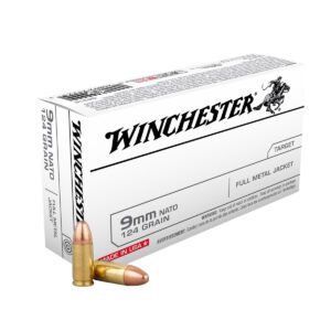 Winchester 9mm NATO (124 Gr.) – 50 Balles