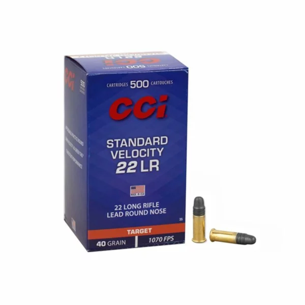 CCI Standard Velocity .22 LR - 500 Balles