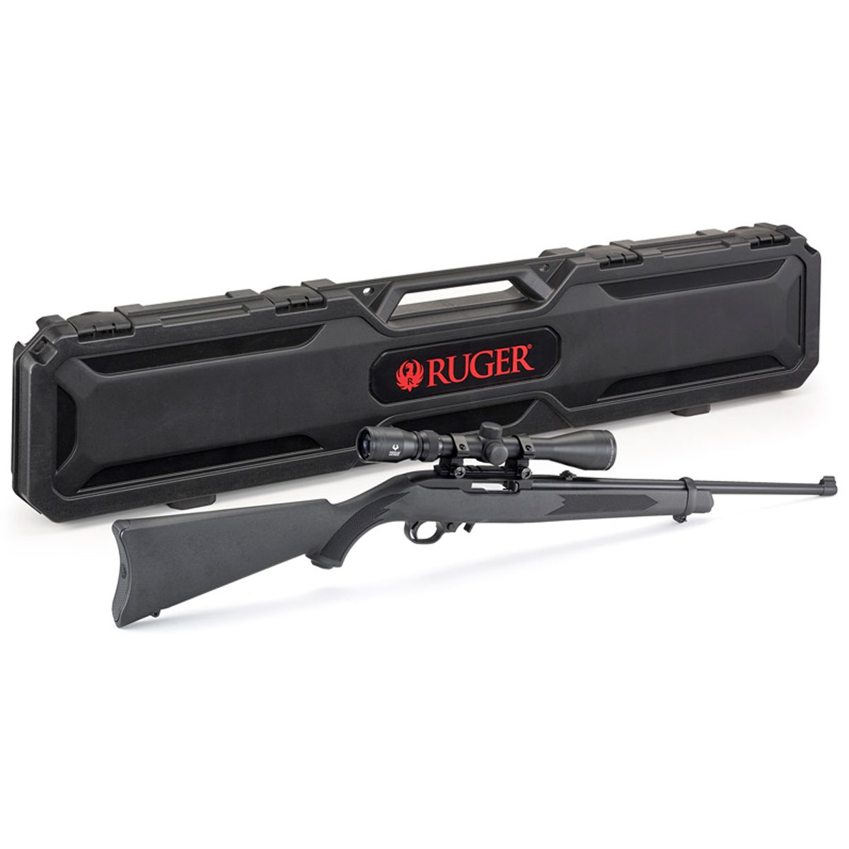 Ruger 10/22 Carbine En Synthétique Ensemble Avec Lunette De Tir & Étui – Image 3