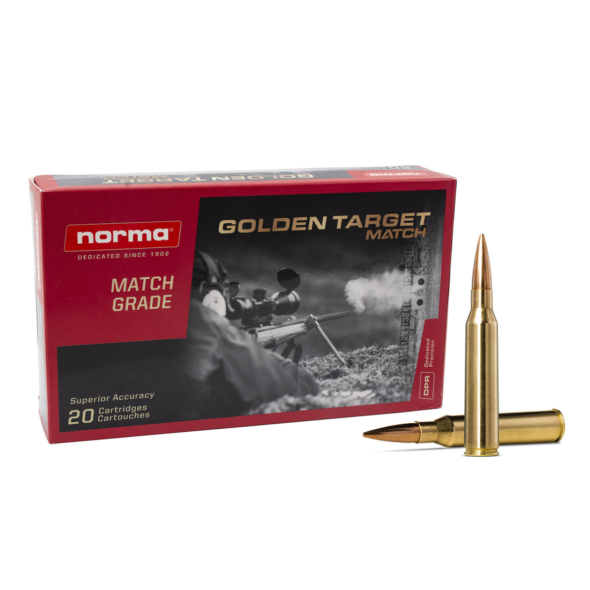 Norma Golden Target 338 Lapua Mag. 250 Gr. – 20 Rounds