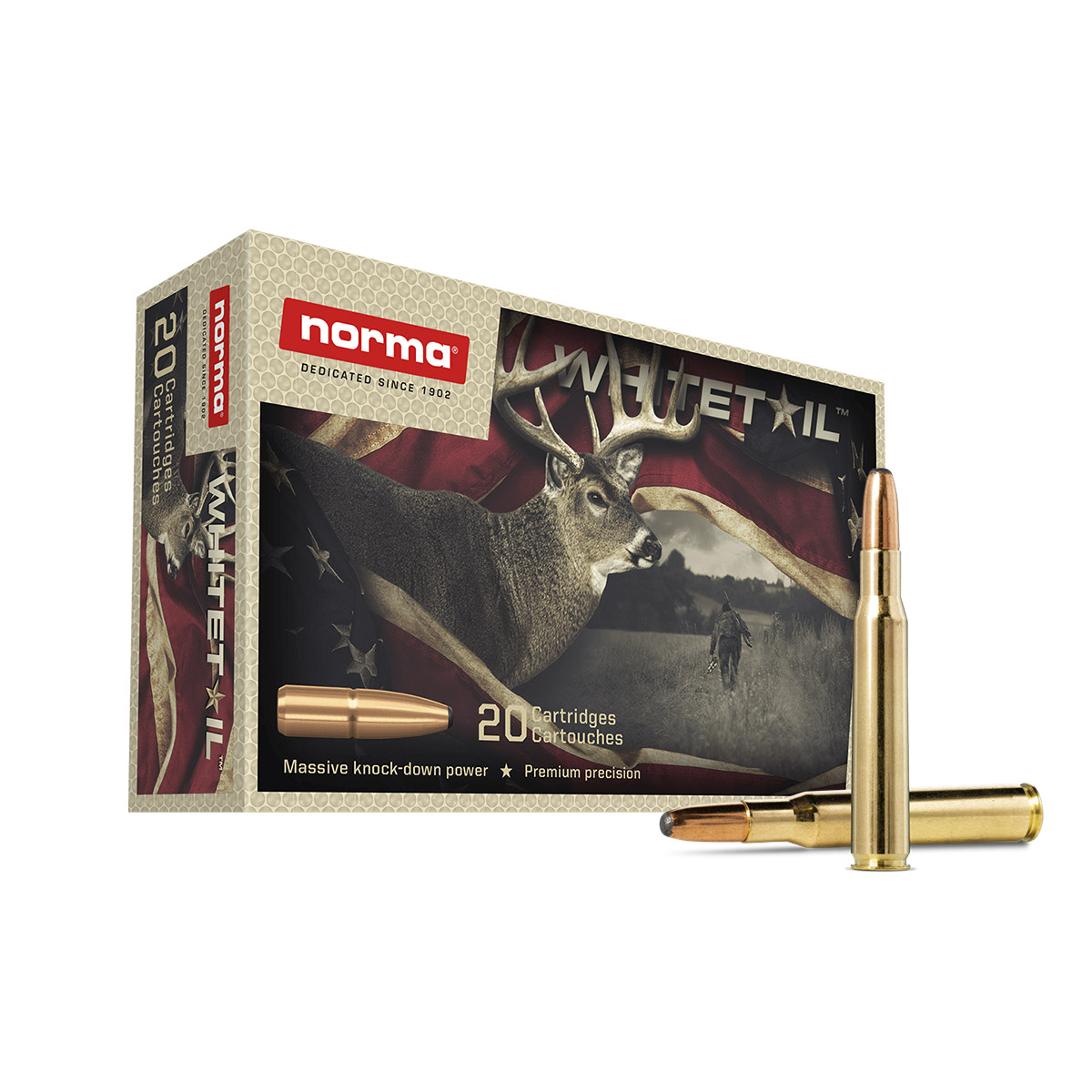 Norma Whitetail .30-06 Sprg. 180 Gr. – 20 Rounds (BUY 4, GET 1 FREE)