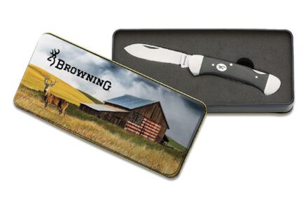 Browning Vintage Whitetail 22 Knife and Tin