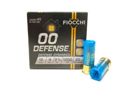 Fiocchi Defense Dynamics 12 GA 00 Buckshot – 25 Shells