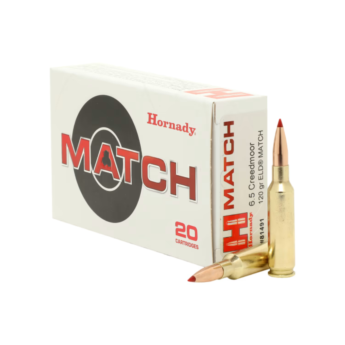 Hornady Match 6.5 Creedmoor 120 Gr. ELD – 20 Rounds