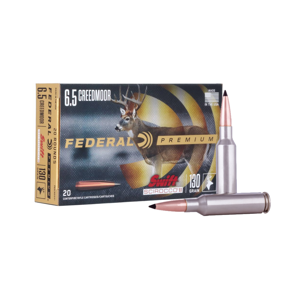 Federal Premium Scirocco II 6.5 Creedmoor 130 Gr. – 20 Rounds