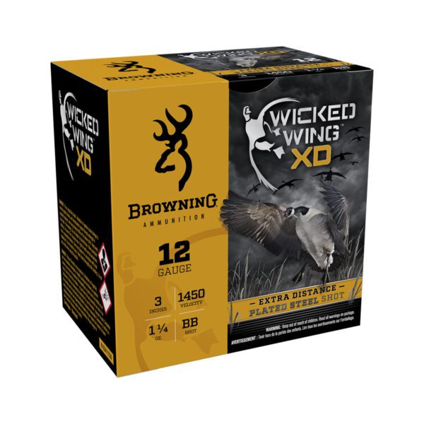 Browning Wicked Wing XD 12 GA X 3” (1-1/4 Oz) - 250 Shells