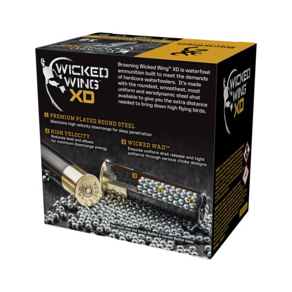 Browning Wicked Wing XD 12 GA X 3” (1-1/4 Oz) - 250 Shells - Image 2