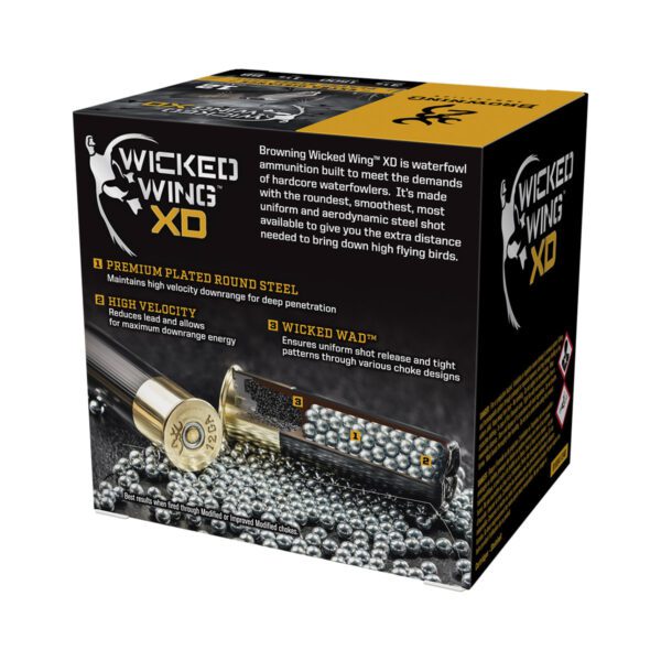 Browning Wicked Wing XD Waterfowl 12 GA X 3 1/2” (1 1/2 oz) – 25 Cartouches – Image 2