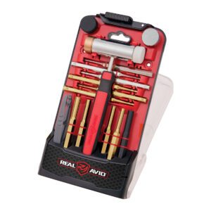 Real Avid Accu-Punch Hammer With  Brass & Steel Pin Punch Set
