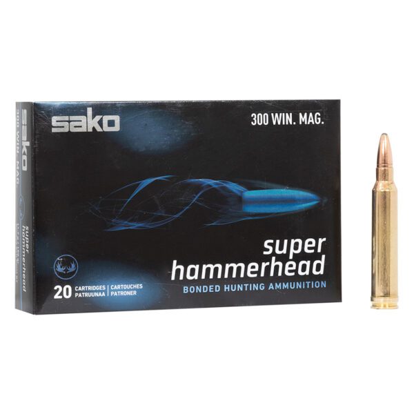 Munitions Sako 300 Win. Mag. Super Hammerhead 180 Gr. – 20 Balles
