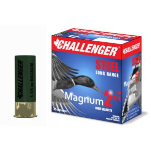 Challenger Super Magnum Steel 12 GA X 2-3/4″ (1 1/8 oz) – 25 Cartouches