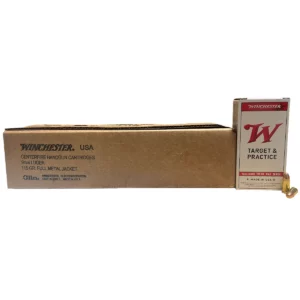 Winchester USA Target & Practice 9mm FMJ 115 Gr. – 500 Rounds