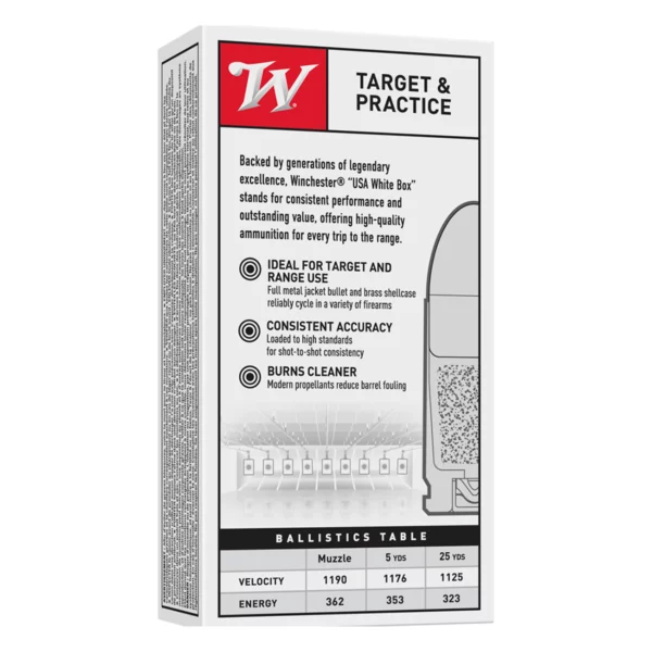 Winchester USA Target & Practice 9mm FMJ 115 Gr. – 500 Rounds - Image 3