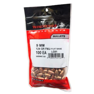 Winchester 9mm 124 Gr FMJ - 100 Bullets
