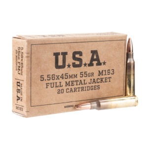 Winchester USA 5.56 NATO 55 Gr. FMJ - 20 Balles