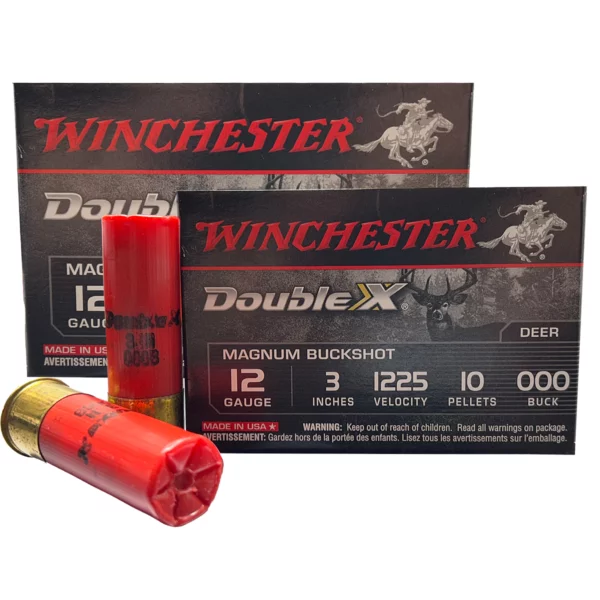 Winchester Double X Magnum 12 GA X 3” Buckshot #000 - 25 Cartouches