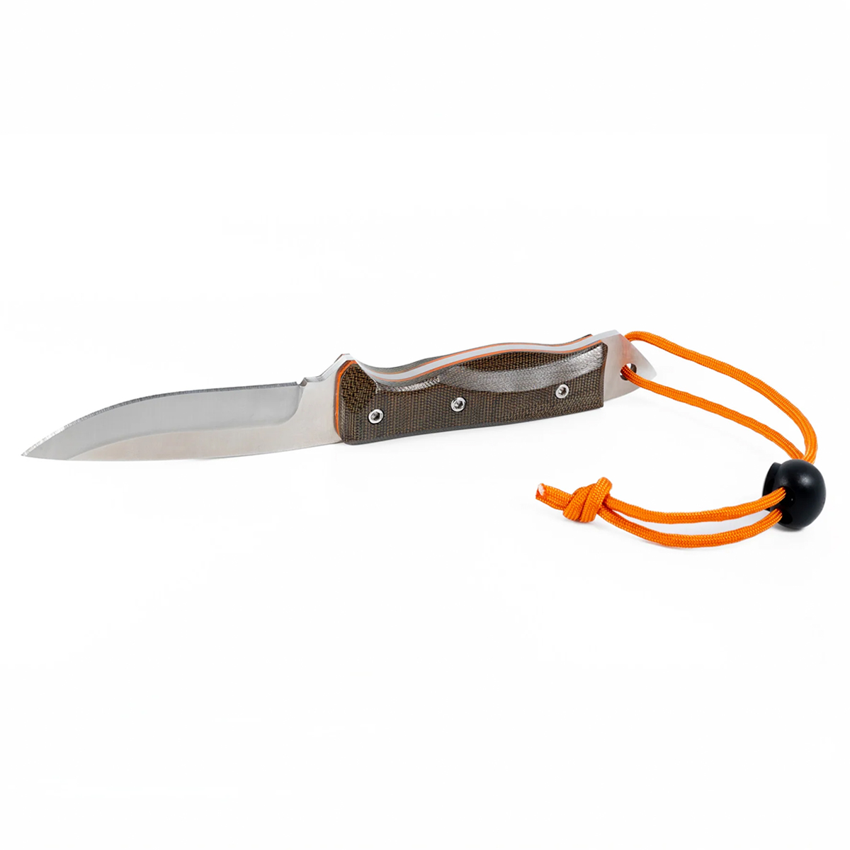 Lamoureux & Sons Anticosti Pro Guide Orange Olive Hunting Knife - Image 3