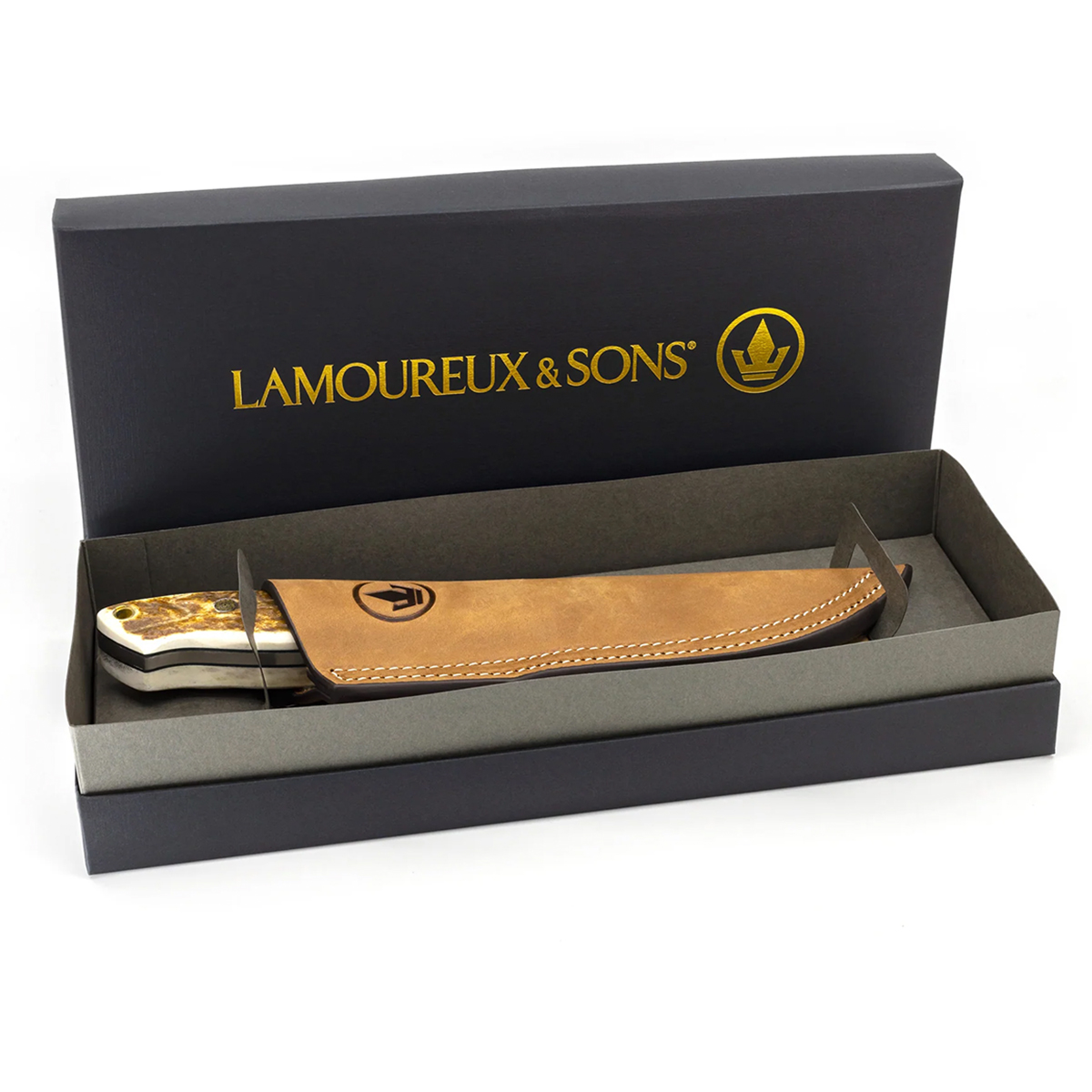 Lamoureux & Sons Anticosti Stag Couteau De Chasse Édition Or – Image 4